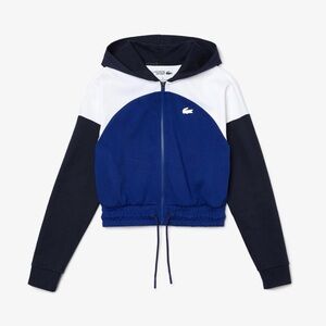 Women’s Lacoste Sport Hooded Organic Cotton Zip Sweatshirt